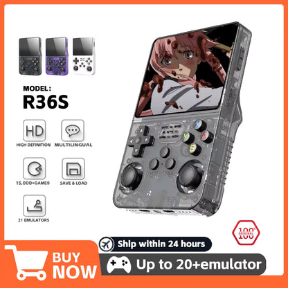 R36S RetroVault – Portable Retro Handheld Game Console (64GB / 128GB)