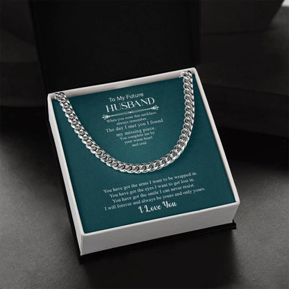 To My Future Husband | I Love You - Cuban Link Chain